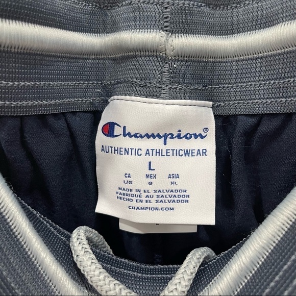 Champion Men’s Open Bottom Jersey Pants Large Blue - Picture 7 of 10